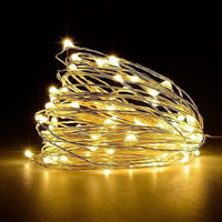 LAC FUTURE Elemes Tündérfény 5m 50 LED Rézhuzalos Fényfüzér - Meleg Fehér Vízálló Dekoráció Karácsonyra, Halloweenre, Beltéri Használatra 8