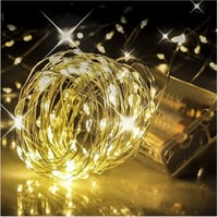 LAC FUTURE Elemes Tündérfény 5m 50 LED Rézhuzalos Fényfüzér - Meleg Fehér Vízálló Dekoráció Karácsonyra, Halloweenre, Beltéri Használatra 7