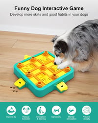 LACCEN 3 az 1-ben Interaktív Kutya Játék - IQ Fejlesztő Jutalomfalat Adagoló Puzzle Minden Méretű Kutyának Unalom Ellen 2