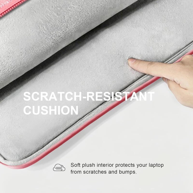Lacdo 13.3" Laptop Sleeve MacBook Pro/Air iPad Pro Védőtok Rózsaszín