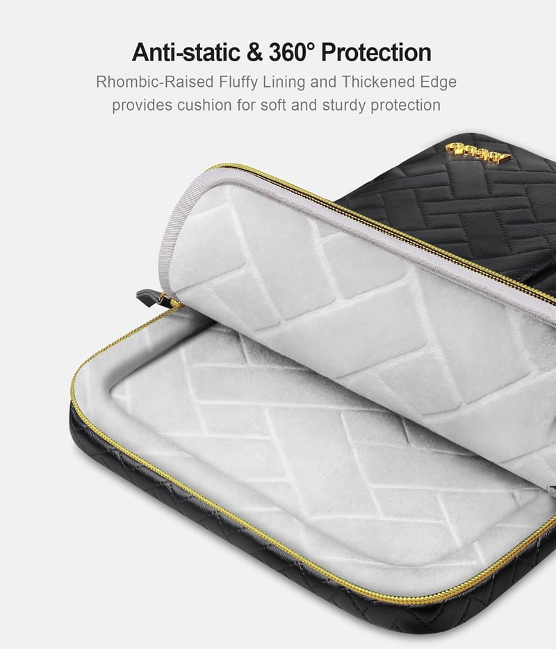Lacdo 360° Laptop Tok 14" MacBook Pro M5/M4/M3/M2/M1 Fekete