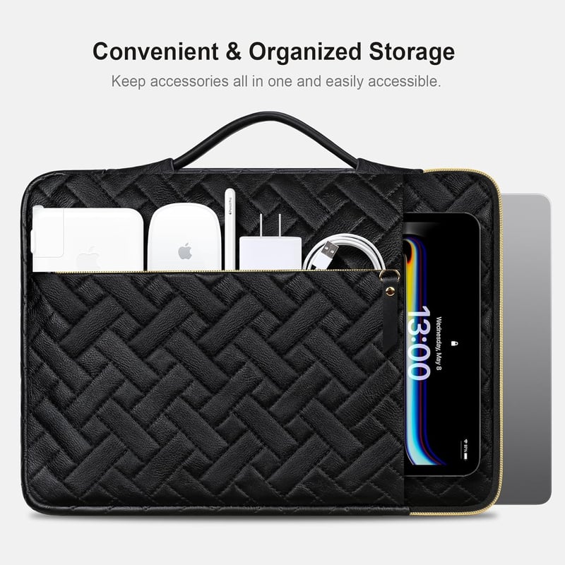 Lacdo 360° Laptop Tok 14" MacBook Pro M5/M4/M3/M2/M1 Fekete