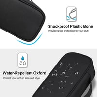 Lacdo Elektronikai Kábel Tároló Szervező Táska USB Pendrive SD Kártya Apple Pencil Fülhallgató MacBook Töltő Fekete 5