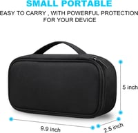 Lacdo Elektronikai Kábel Tároló Szervező Táska USB Pendrive SD Kártya Apple Pencil Fülhallgató MacBook Töltő Fekete 4