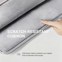 Lacdo Laptop Sleeve 15" MacBook Air M4/M3/M2 és Dell XPS 15 Plus szürke tok 3