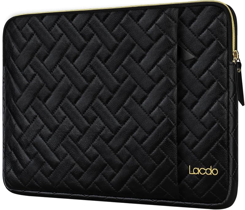 Lacdo Laptop Táska 14" MacBook Pro M4/M3/M2/M1 és Surface Laptop Védelméhez - Neu MacBook Pro 14 Zoll, black