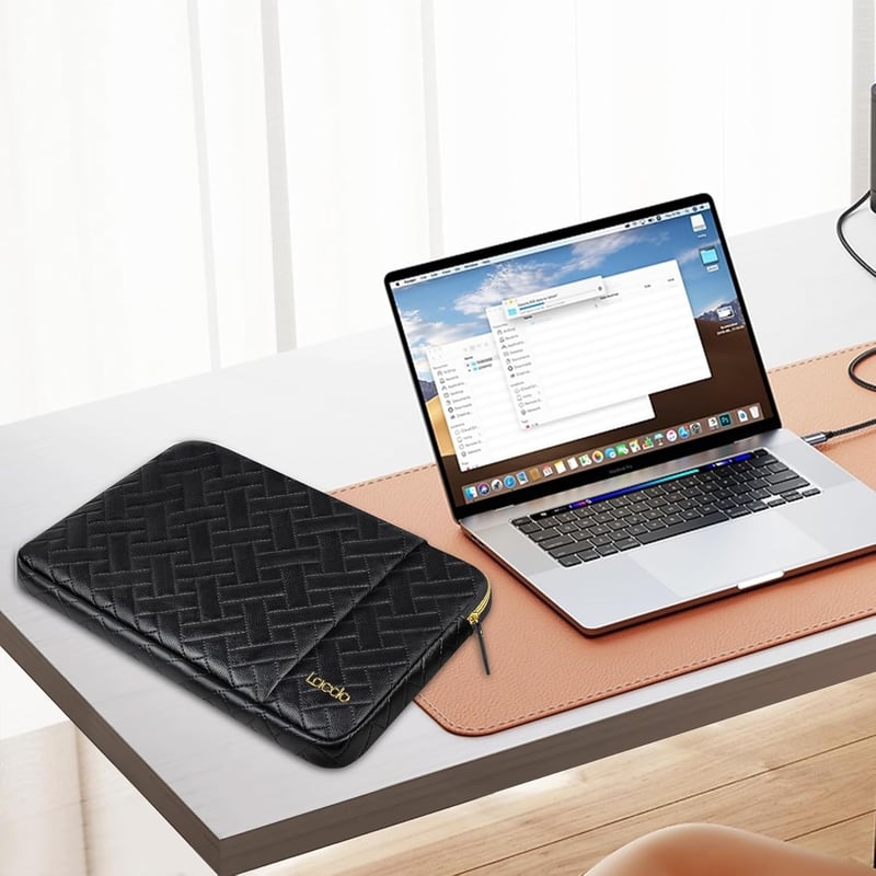 Lacdo Laptop Táska 14" MacBook Pro M4/M3/M2/M1 és Surface Laptop Védelméhez - Neu MacBook Pro 14 Zoll, black