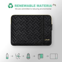 Lacdo Laptop Táska 14" MacBook Pro M4/M3/M2/M1 és Surface Laptop Védelméhez - Neu MacBook Pro 14 Zoll, black 6