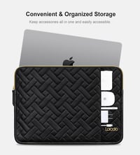 Lacdo Laptop Táska 14" MacBook Pro M4/M3/M2/M1 és Surface Laptop Védelméhez - Neu MacBook Pro 14 Zoll, black 3