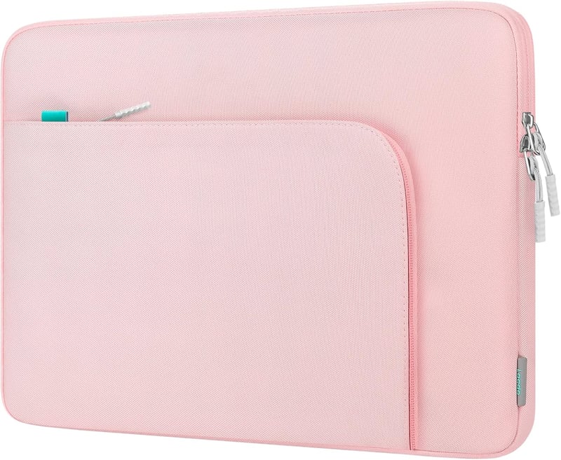 Lacdo Laptop Táska 16 Hüvelykes MacBook Pro M3 M2 M1 és 15 Hüvelykes Surface Laptop Védőtok Rózsaszín