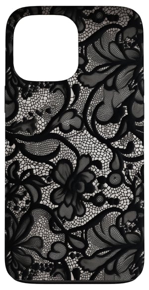 Lace Artful Visions vintage maskica s crnim uzorkom čipke – iPhone 13 Pro Max