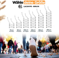 LaceHype 2 pár cipőfűző 8mm széles szakadásmentes sportcipőhöz 8
