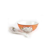 Set za ručavanje Lachineuse u japanskom stilu Maneki Neko – Set kutija za ručak za 4 osobe, 12 dijelova – Dizajn s mačkom sreće 5