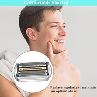 Cap de bărbierit electric LackYork 94 M compatibil cu Braun Series 9 și 9 Pro, Silver Series 9 argintiu, de schimb 9517s 9527s 9525s 4