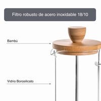 Lacor 62163 Francia Kávéfőző Kávéprés - Rozsdamentes Acél French Press Kávékészítő 4