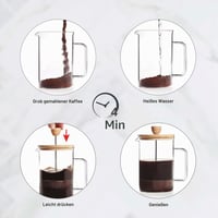 Lacor 62163 Francia Kávéfőző Kávéprés - Rozsdamentes Acél French Press Kávékészítő 6