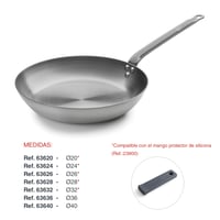 LACOR 63632 Ferrum sivá liatinová panvica 32 cm – 100 % prírodné železo, na indukčné varné dosky 3