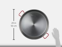 LACOR 63651 Tigaie Paella din Oțel 50 cm Negru – Vas Tradițional Spaniol pentru Paella 3