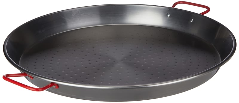 LACOR 63651 Tigaie Paella din Oțel 50 cm Negru – Vas Tradițional Spaniol pentru Paella