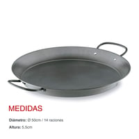 LACOR Paella nepriľnavá okrúhla panvica 50 cm 60149 2