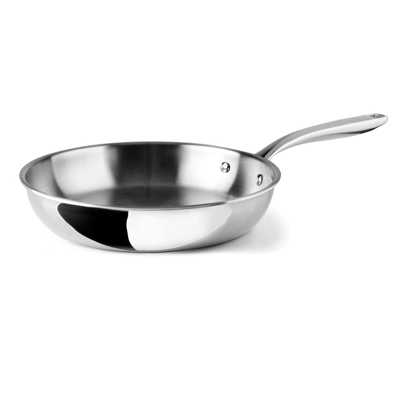 Tigaie LACOR Trichef 60853, 30 cm, oțel inoxidabil 18/10 și aluminiu, triplu strat, compatibilă cu plita cu inducție, cuptorul și mașina de spălat vase