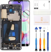 LADYSON LCD Kijelző Samsung Galaxy S20 4G Fekete Kerettel - Teljes Csere Szett Érintőképernyővel SM-G980F Modellhez 1