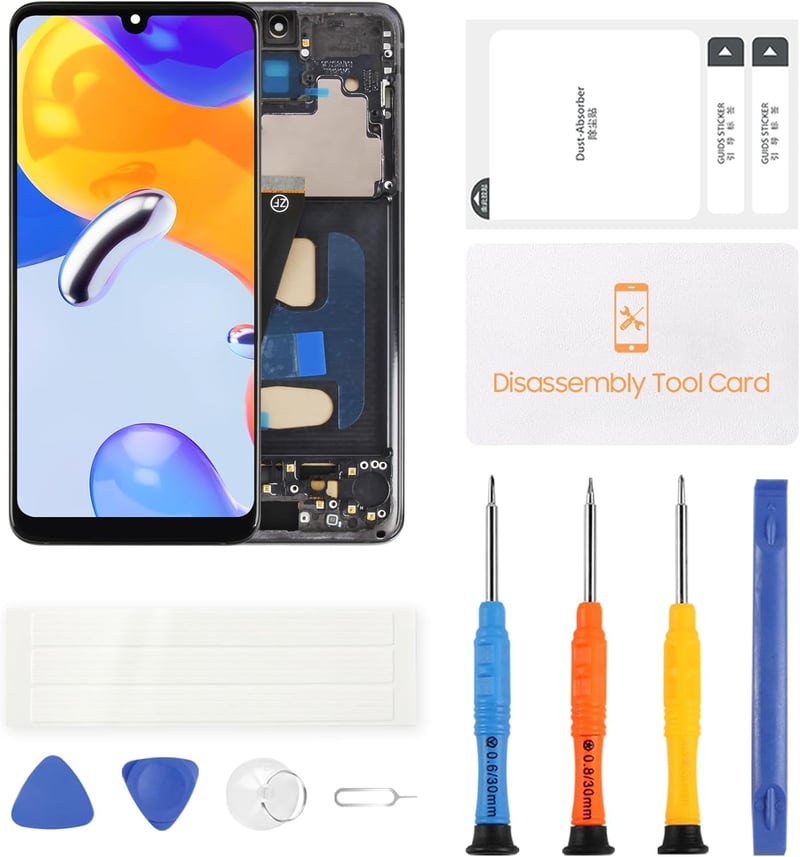 LADYSON LCD Kijelző Samsung Galaxy S20 4G Fekete Kerettel - Teljes Csere Szett Érintőképernyővel SM-G980F Modellhez