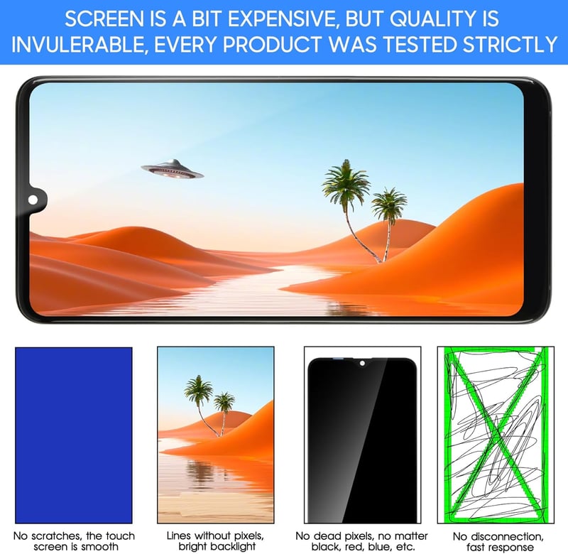 LADYSON LCD Kijelző Samsung Galaxy S20 4G Fekete Kerettel - Teljes Csere Szett Érintőképernyővel SM-G980F Modellhez