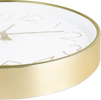 Lafocuse 3D Számlapos Arany Falióra 30 cm - Hangtalan Modern Analóg Időmérő, Könnyen Leolvasható Nappali, Konyha, Iroda Dekoráció 8