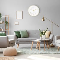 Lafocuse 3D Számlapos Arany Falióra 30 cm - Hangtalan Modern Analóg Időmérő, Könnyen Leolvasható Nappali, Konyha, Iroda Dekoráció 3