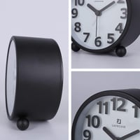 Lafocuse Analóg Ébresztőóra 10,5" Csendesen Működő 3D Számokkal Éjszakai Fénnyel 6