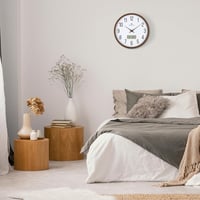 Lafocuse Csendes Falióra Naptárral, LCD Kijelzővel és Hőmérővel, 30 cm 3