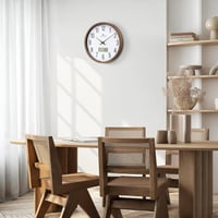 Lafocuse Csendes Falióra Naptárral, LCD Kijelzővel és Hőmérővel, 30 cm 4