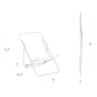 Skladacie ležadlo Lafuma Mobilier Maxi Transat – hnedá tkanina Batyline® – 4 polohy – na terasu a do záhrady – ľahké a stabilné 3