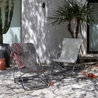 Skladacie ležadlo Lafuma Mobilier Maxi Transat – hnedá tkanina Batyline® – 4 polohy – na terasu a do záhrady – ľahké a stabilné 8