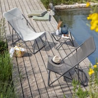 Skladacie ležadlo Lafuma Mobilier Maxi Transat – hnedá tkanina Batyline® – 4 polohy – na terasu a do záhrady – ľahké a stabilné 6