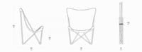 Skladacie záhradné kreslo Lafuma Mobilier Pop Up Butterfly, odnímateľná tkanina Batyline, na terasu a do salónika, ražná béžová 3