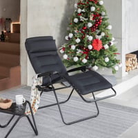 Lafuma Mobilier RSX Clip AirComfort Zero-Gravity kerti relax fotel párnázott fekete Acier szín LFM2058_6135 2