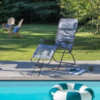 Șezlong pliant Lafuma MOBILIER R Clip Zero Gravity — defect, funcționează parțial: cotieră ruptă (stare: vezi fotografia nr. 2) 10