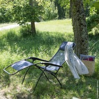 Lafuma Mobilier Zero Gravity RSXA podstavljena stolica za opuštanje - sklopiva vrtna i terasna ležaljka - Batyline tkanina - višepoložajna ležaljka za sunčanje 5