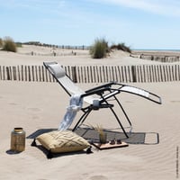 Lafuma MOBILIER Zero Gravity RT 2 Relaxačné kreslo - Skladacie záhradné ležadlo s tkaninou Batyline, viacpolohové, Francúzsko - sivá (Anthracite) 2