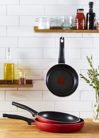 Lagostina Mediterranean Kitchen tapadásmentes alumínium serpenyő szett – Ø 20/24/28 cm, 3 db, indukciós, gáz és sütő kompatibilis, Thermo-Signal jelzővel 7