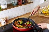 Lagostina Mediterranean Kitchen tapadásmentes alumínium serpenyő szett – Ø 20/24/28 cm, 3 db, indukciós, gáz és sütő kompatibilis, Thermo-Signal jelzővel 8