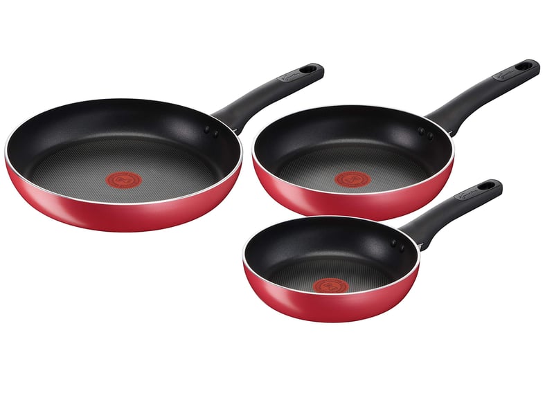 Lagostina Mediterranean Kitchen tapadásmentes alumínium serpenyő szett – Ø 20/24/28 cm, 3 db, indukciós, gáz és sütő kompatibilis, Thermo-Signal jelzővel