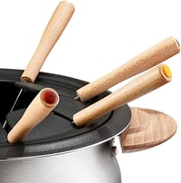 LAGRANGE, Electric Fondue Device for 8 People 1.5 L Made in France for All Types of Fondue Adjustable Thermostat, Wooden Handles, 900 W, 349015 4