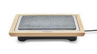 Grilovací kameň LAGRANGE Pierre Deluxe s rámom zo svetlého dreva a škrabkou 2