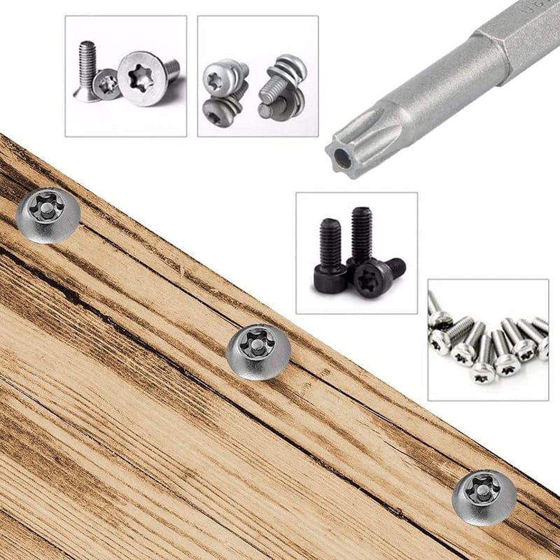 Lahviuu Torx Csavarhúzó Készlet 12 Részes Mágneses Csillag Fejű 50mm