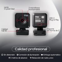 Laia PC Pro FHD Webkamera - Full HD 1080p Videókonferenciához, USB-C Csatlakozás, 30fps, Autofókusz, Minimál Dizájn, PC/Mac Kompatibilis 5