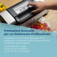 LAICA VT3120 Vákuumozó Gép Fekete-Fehér 0,9 mbar Élelmiszer Csomagoláshoz 3