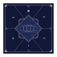 LaiEr 140x140 cm Vodeodolná podložka na poker - Skladacia gumová pokerová hracia plocha na Texas Hold'em a Blackjack 1